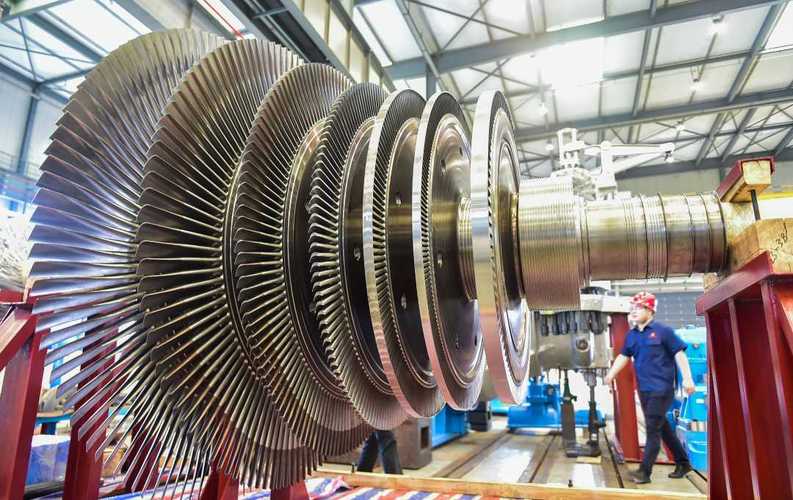 新型有色金属冶金行业蒸汽汽轮机组下线,该企业自主研发的铅冶炼领域